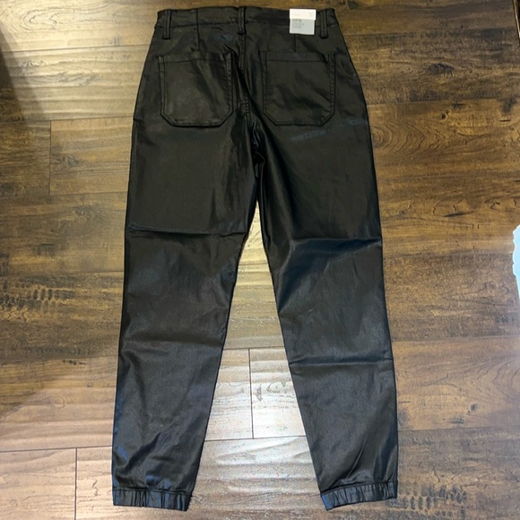 NWT DEX Sofia High Rise Coated Jogger - Black - Picture 5 of 8